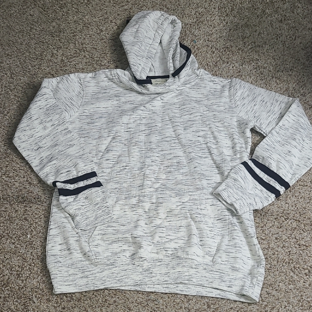 J. America Black and White Sweatshirt Hoodie